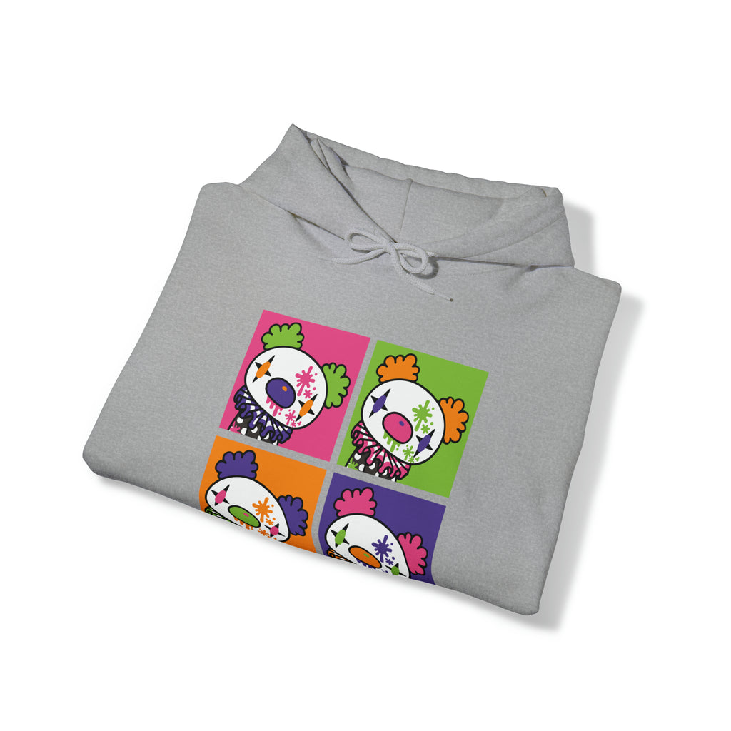 Gloomy Clown Multicolor Unisex Hooded Sweatshirt