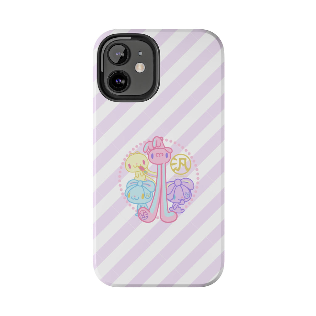 Group Pastel All Purpose Bunny - iPhone Case