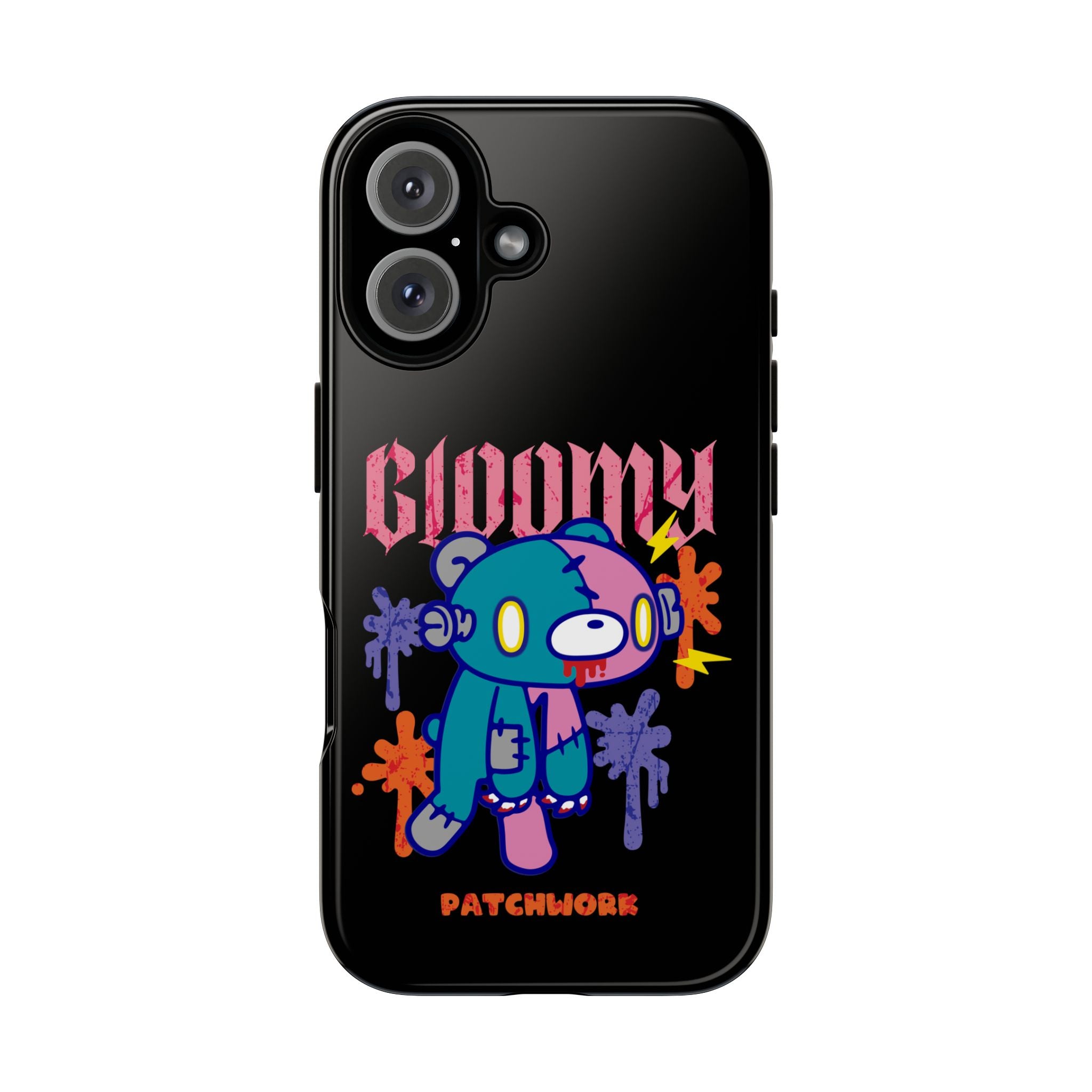 gloomy bear Halloween patchwork Phone Case