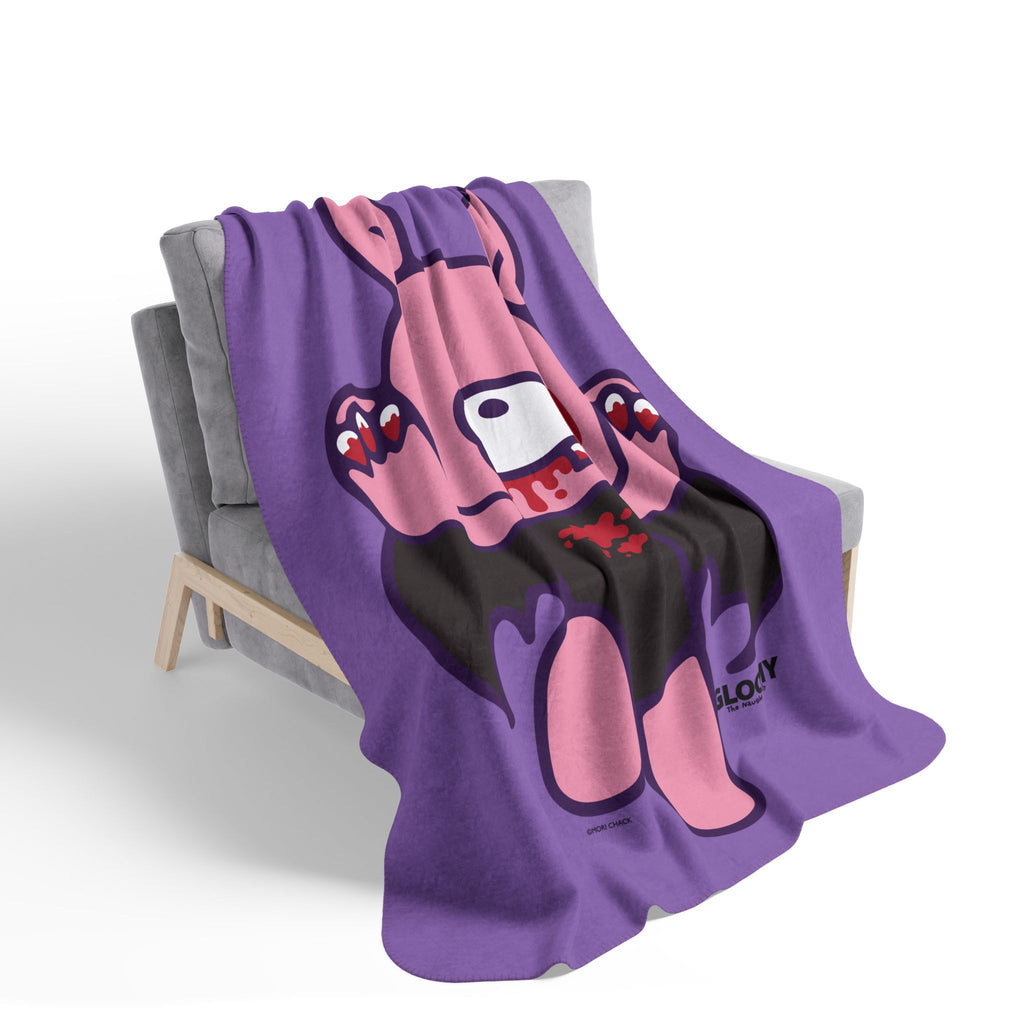 Gloomy Bat Halloween - 2024 Fleece Sherpa Blanket