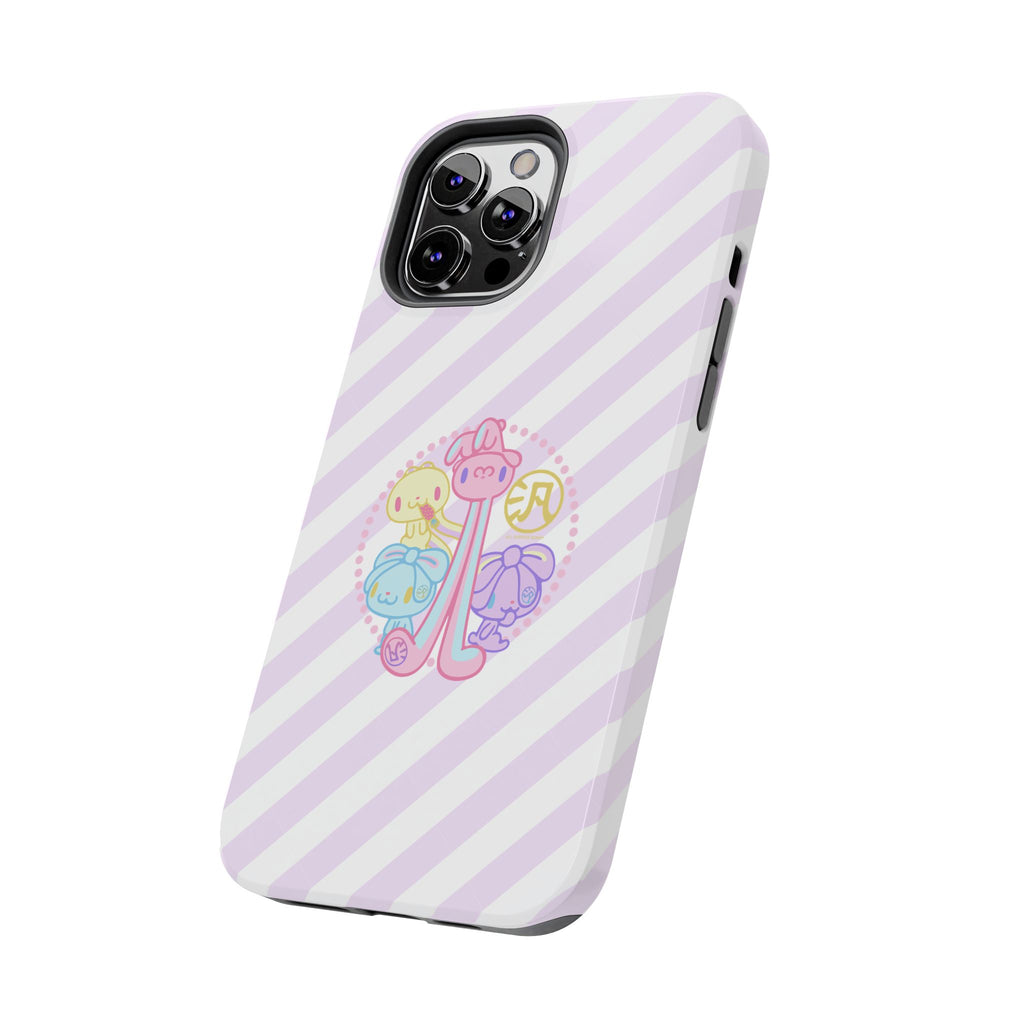 Group Pastel All Purpose Bunny - iPhone Case