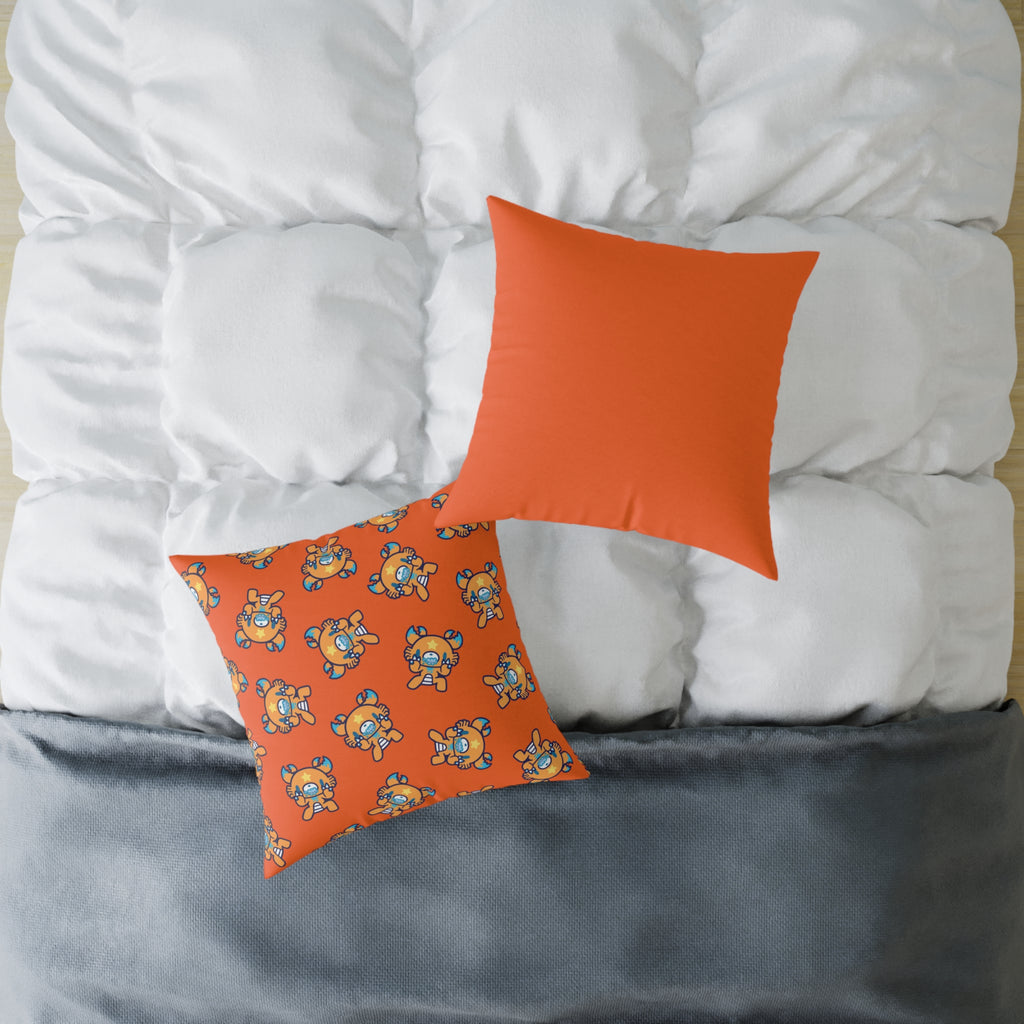 Gloomy Cancer Zodiac Square Poly Canvas Pillow