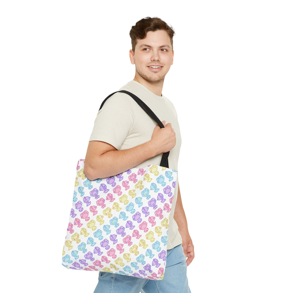 Rotating Pastel All Purpose Bunny Tote Bag