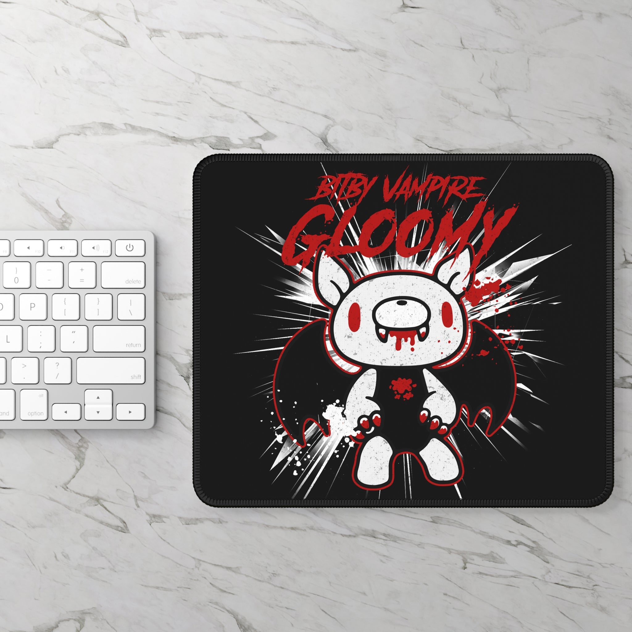 Bitby Vampire Gloomy Halloween Gaming Mouse Pad
