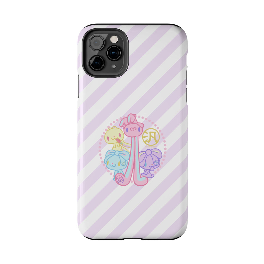 Group Pastel All Purpose Bunny - iPhone Case