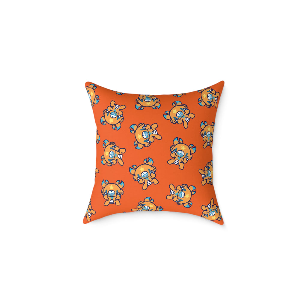 Gloomy Cancer Zodiac Square Poly Canvas Pillow
