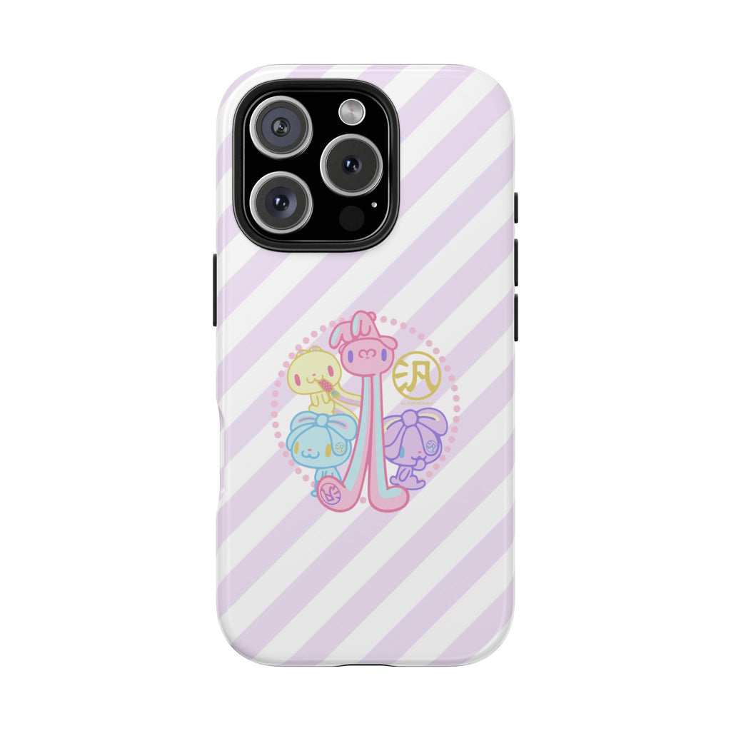 Group Pastel All Purpose Bunny - iPhone Case