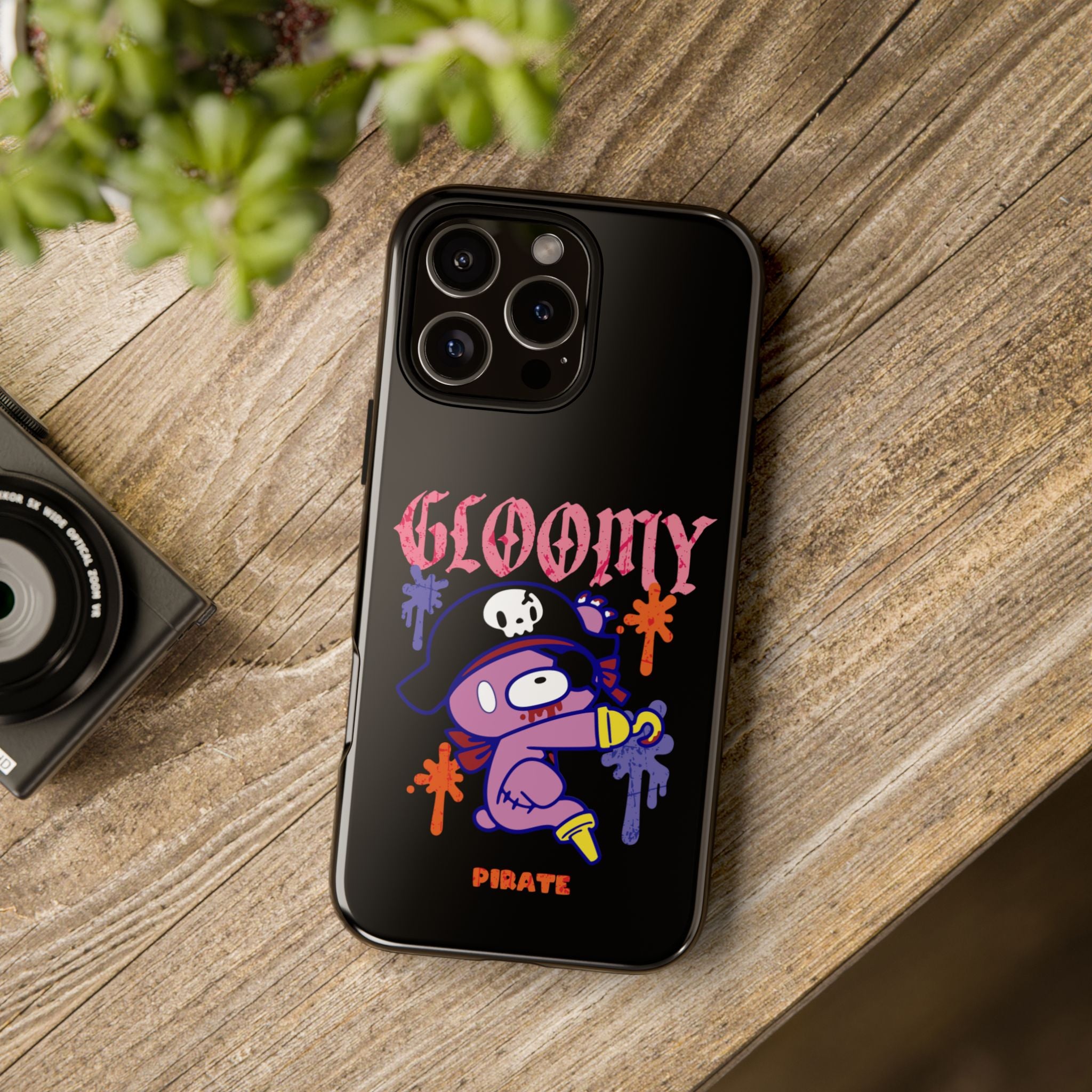 gloomy bear Halloween pirate Phone Case