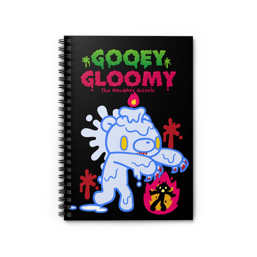 Gooey Gloomy Wax Spiral Notebook