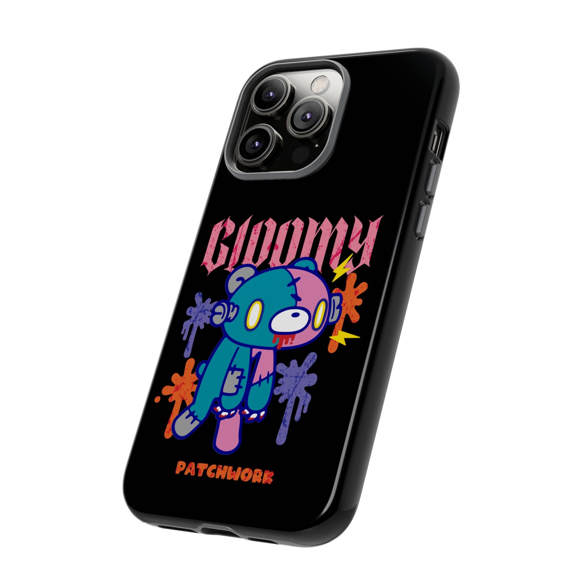 gloomy bear Halloween patchwork Phone Case