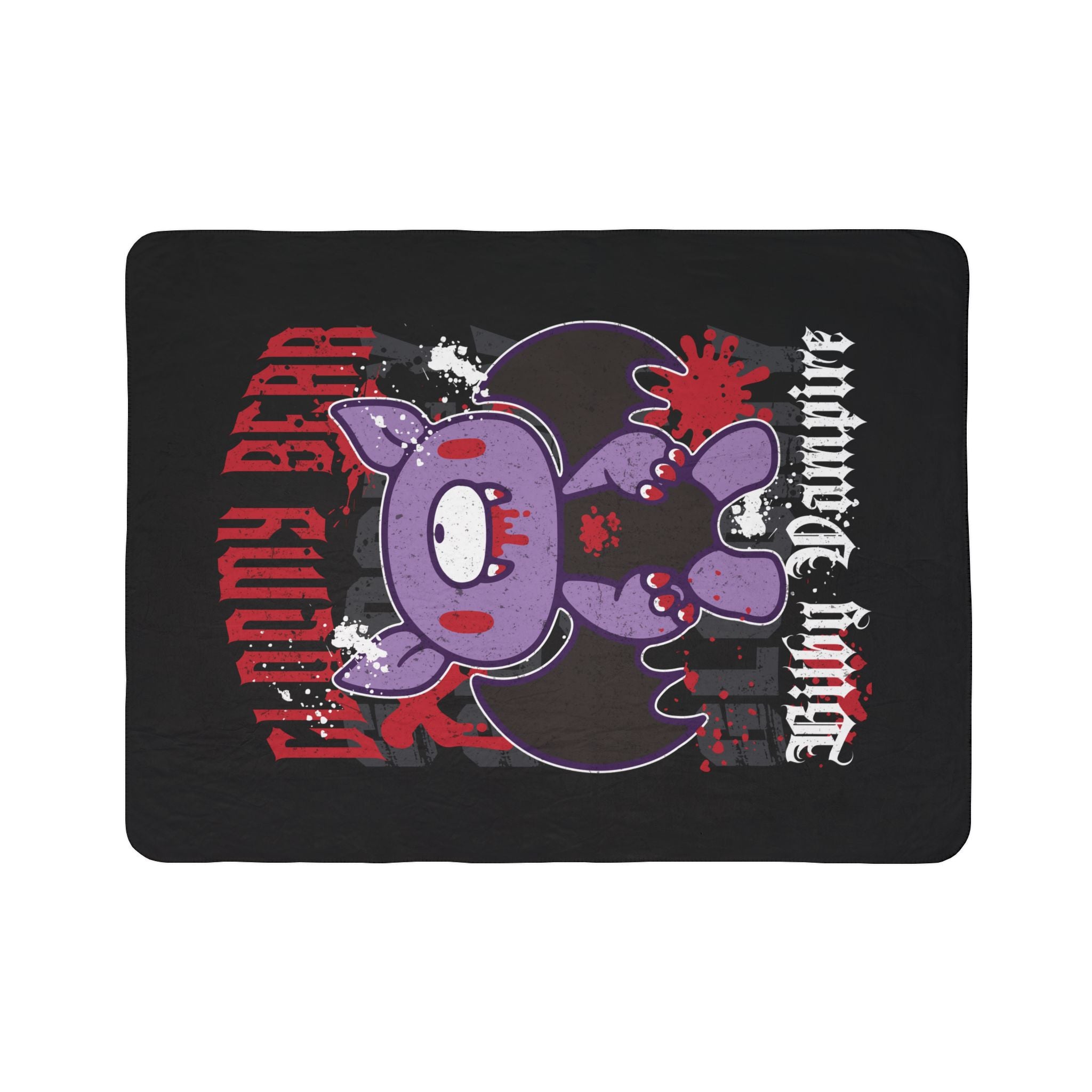 BItby Vampire Gloomy Bear halloween Fleece Sherpa Blanket