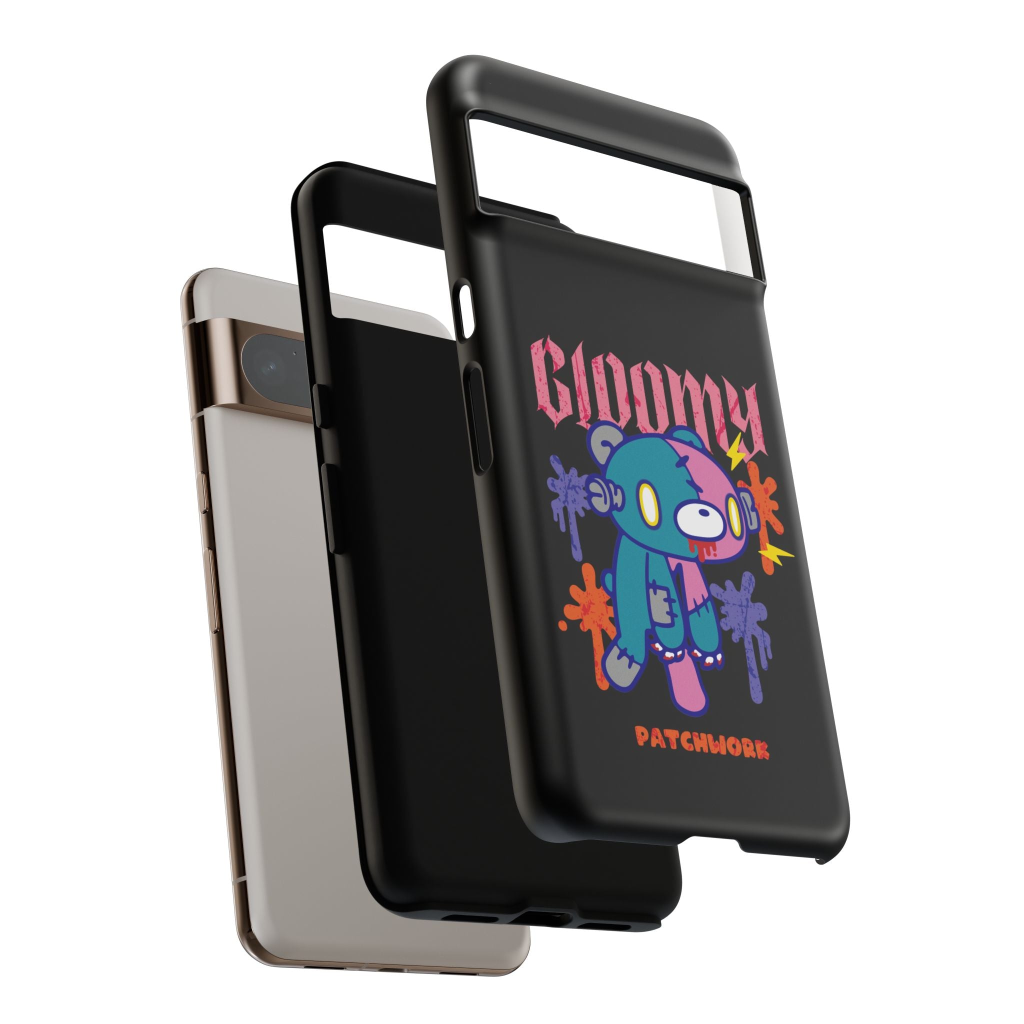 gloomy bear Halloween patchwork Phone Case