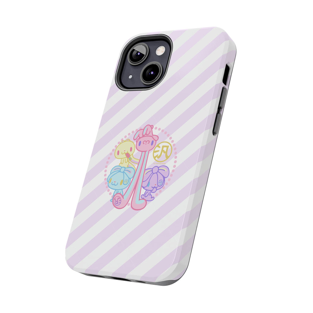 Group Pastel All Purpose Bunny - iPhone Case