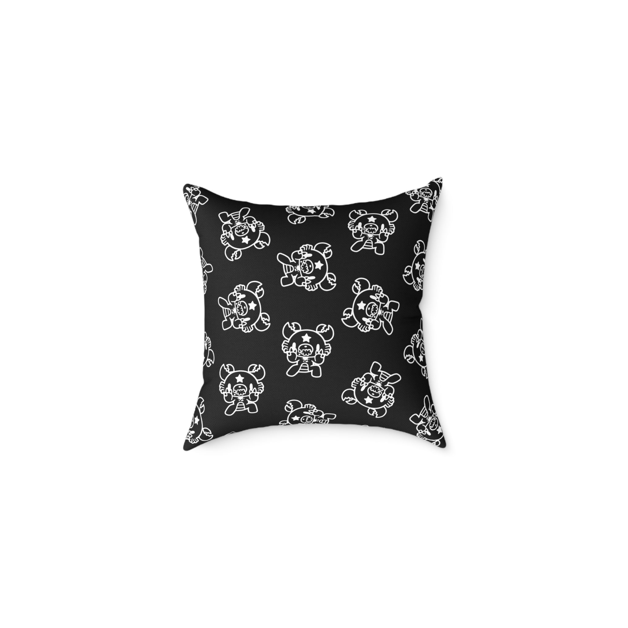 Gloomy Cancer Zodiac Square Poly Canvas Pillow