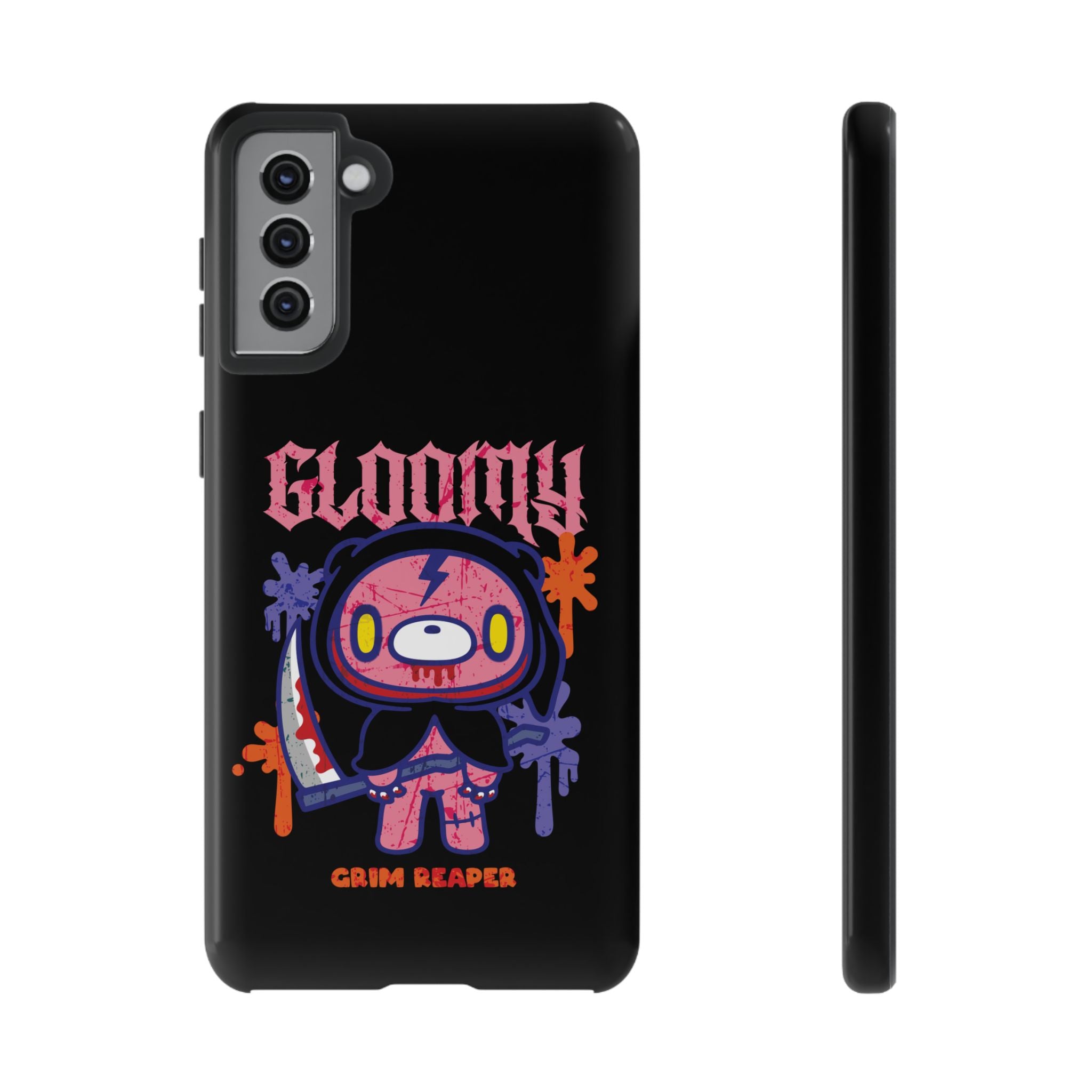Gloomy bear Halloween grim reaper Phone Case