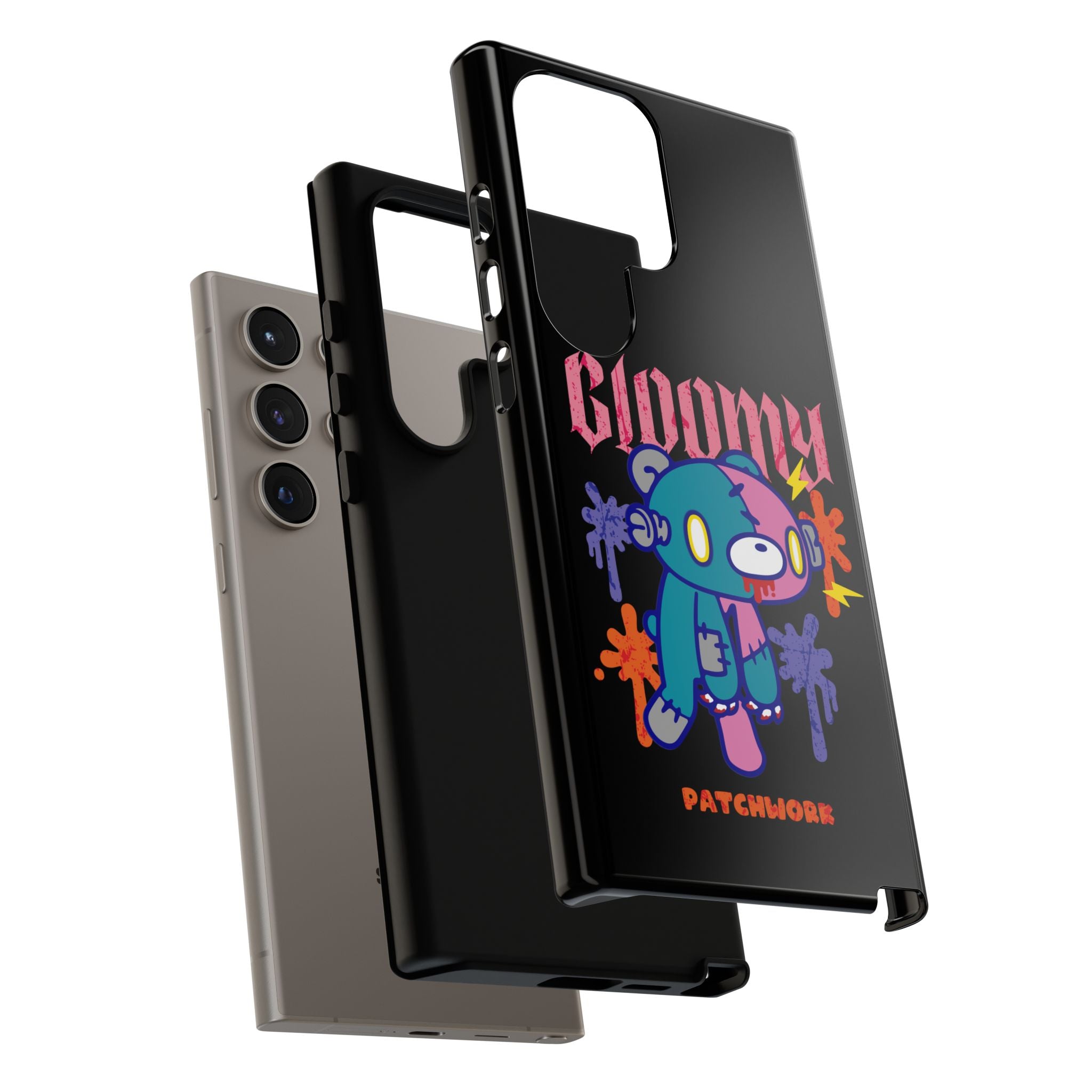 gloomy bear Halloween patchwork Phone Case