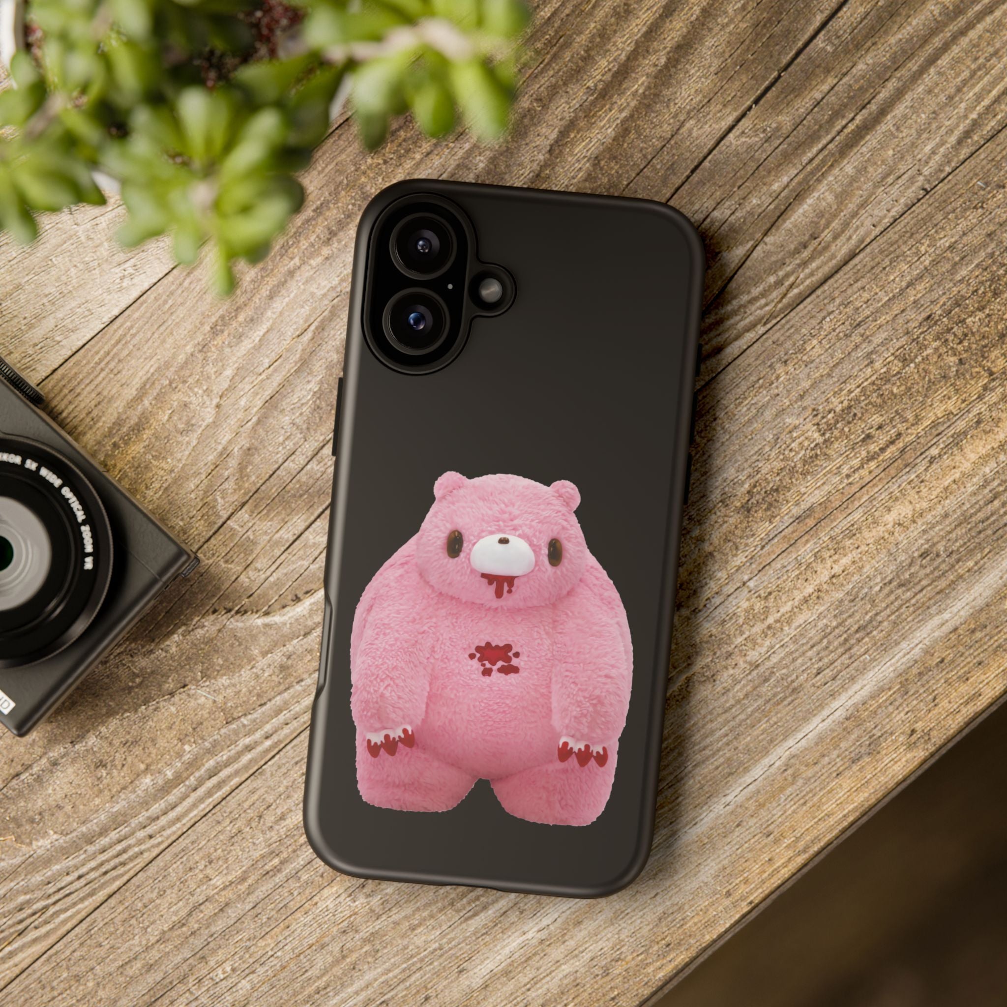 Chubby Gloomy Plush Tough Phone Case