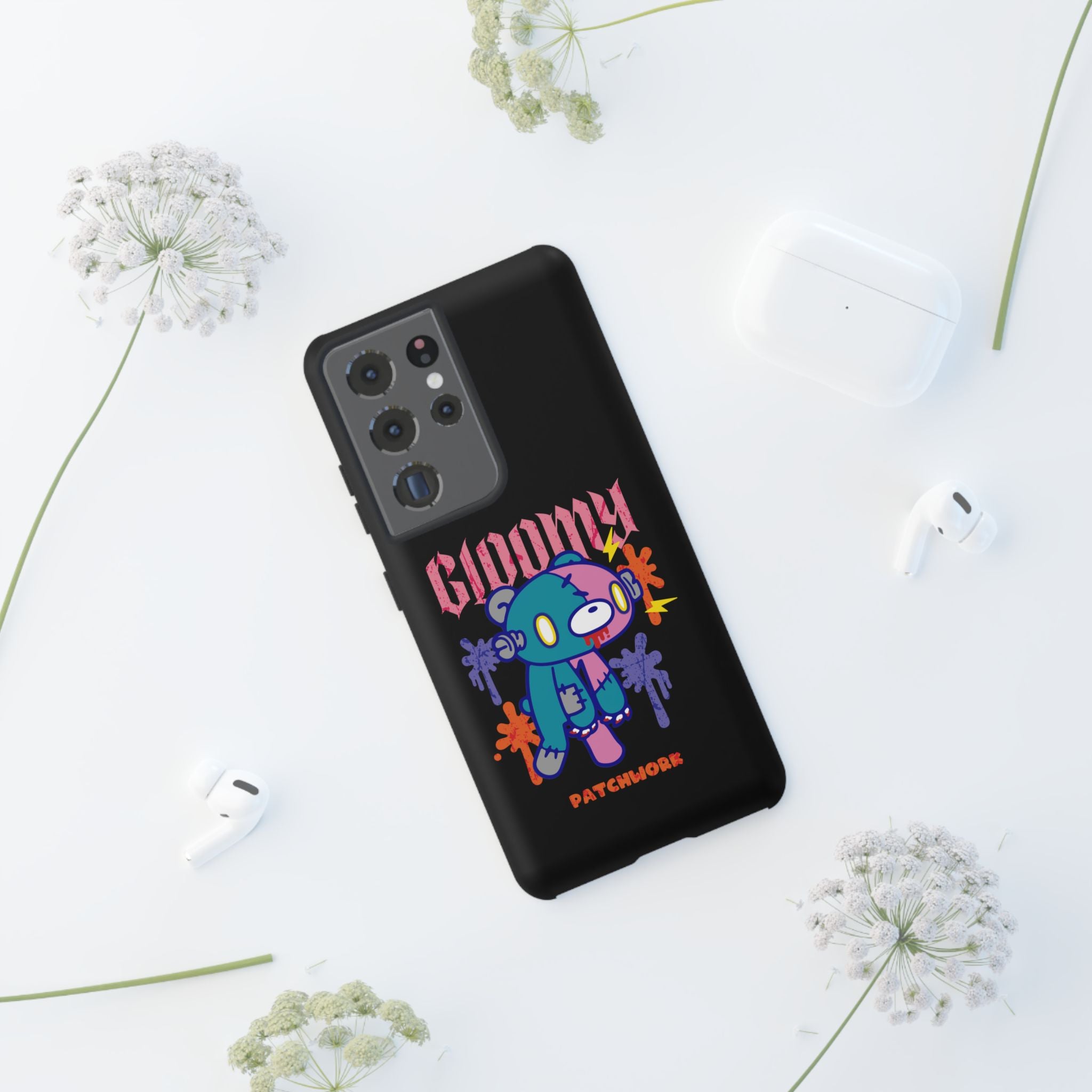 gloomy bear Halloween patchwork Phone Case