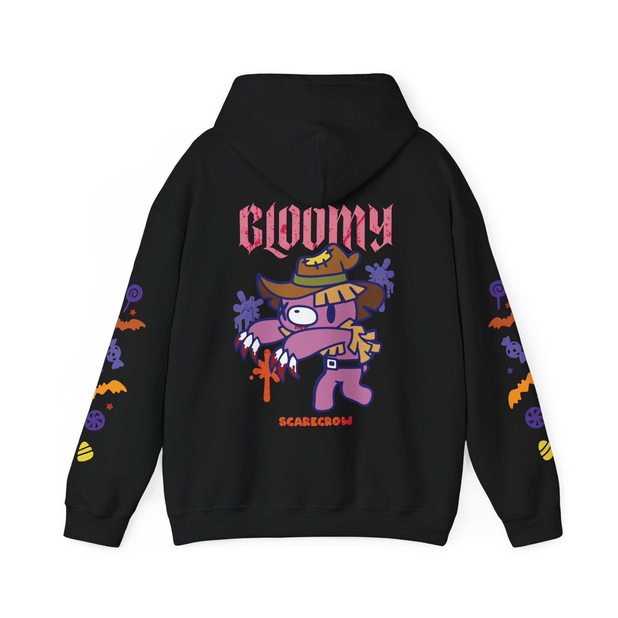 Halloween Scarecrow Gloomy Bear Hoodie