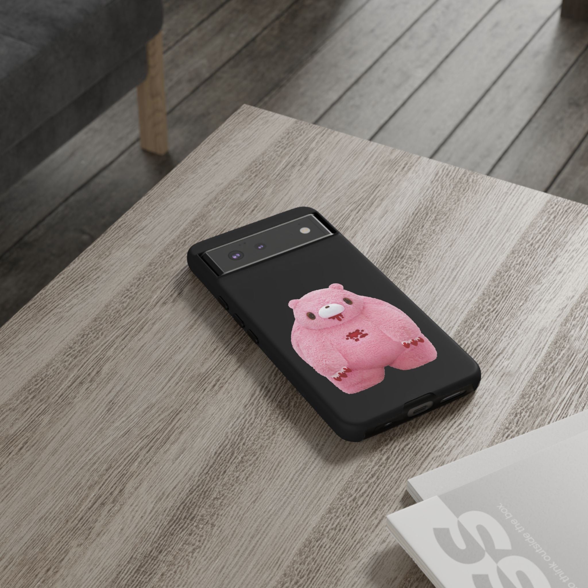 Chubby Gloomy Plush Tough Phone Case