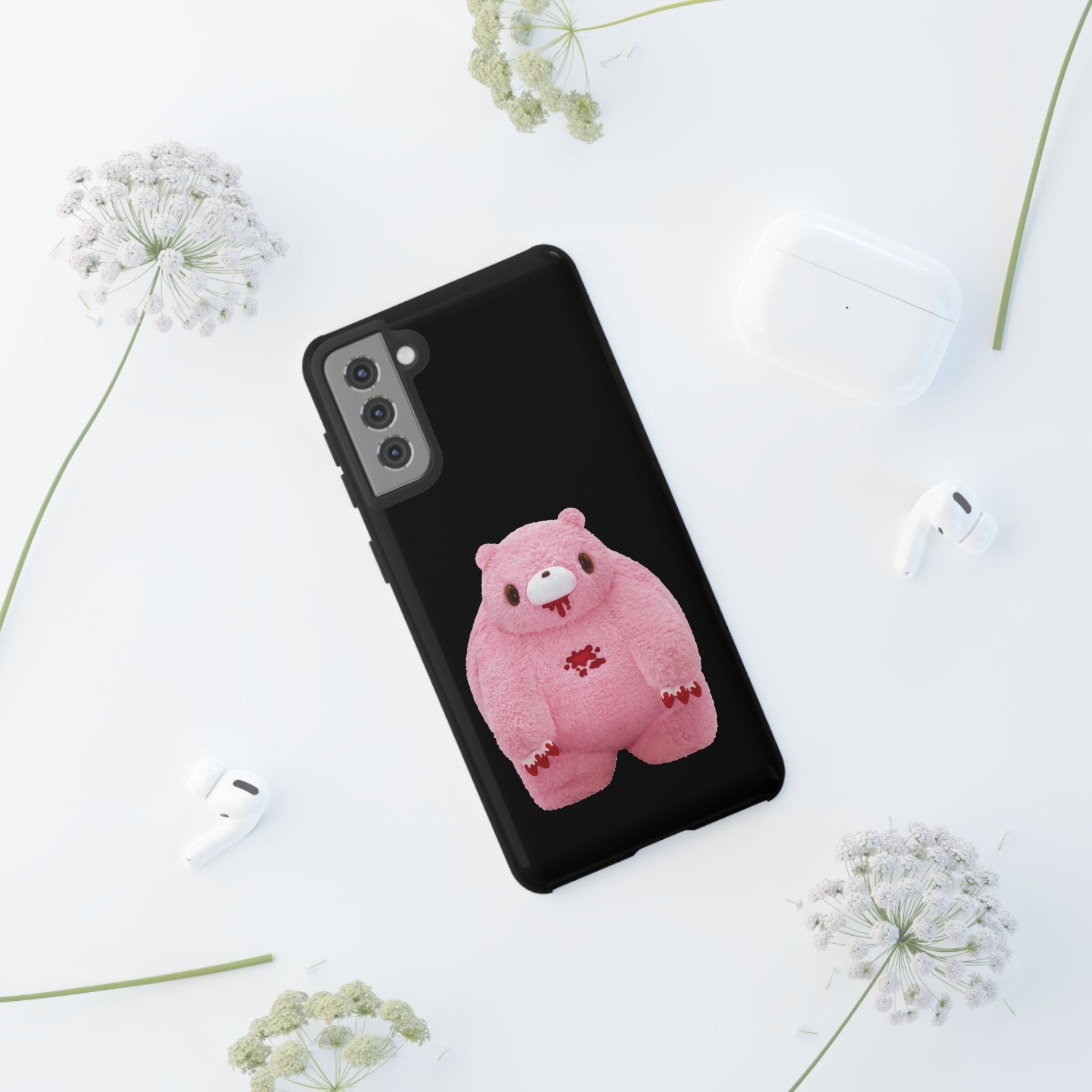 Chubby Gloomy Plush Tough Phone Case