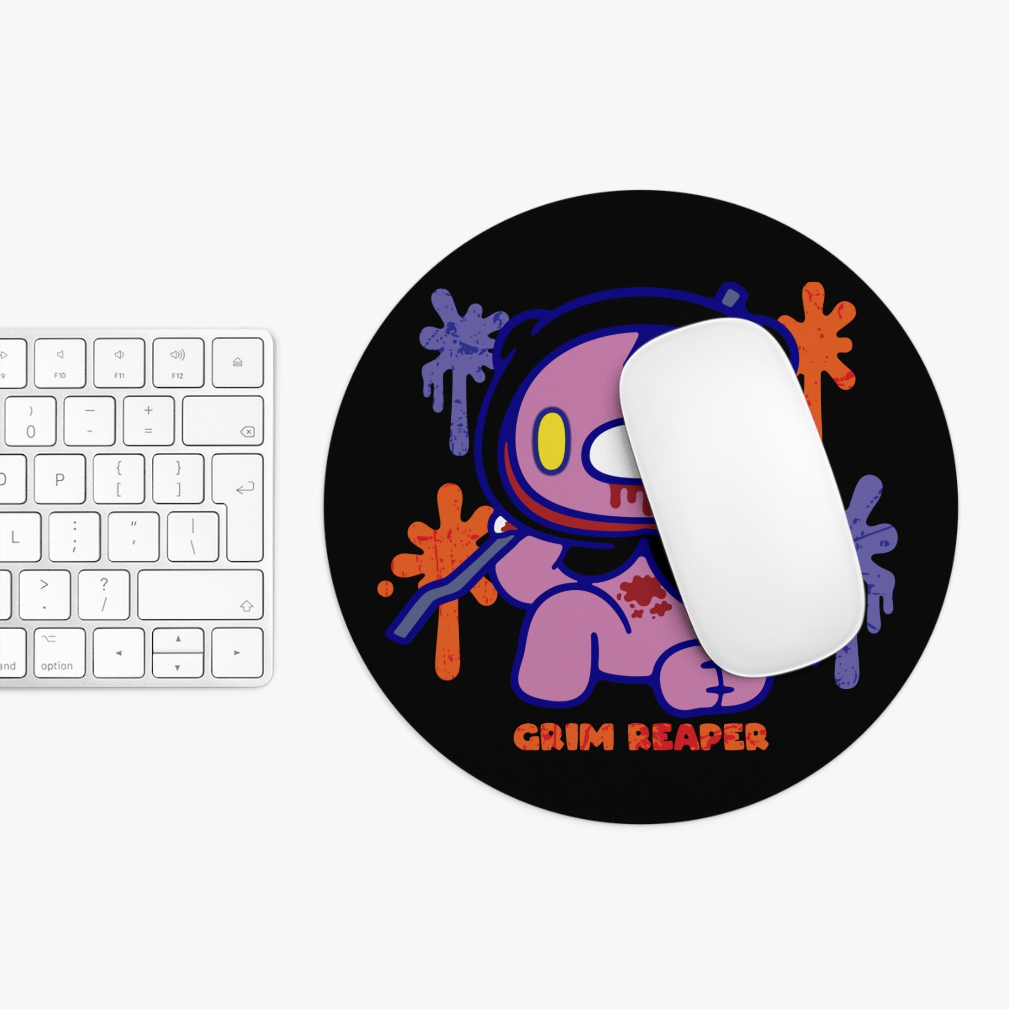 Gloomy Bear Halloween grim reaper Mouse Pad