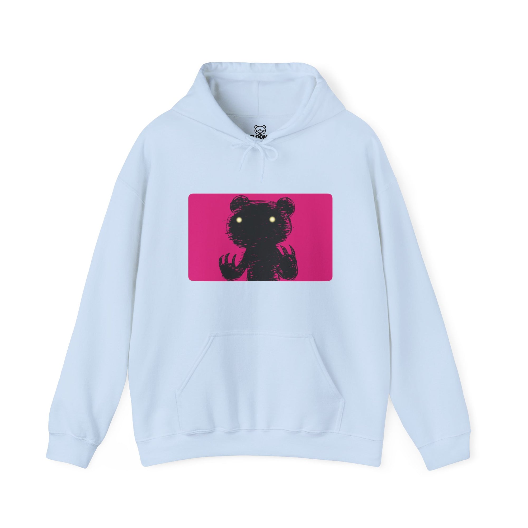 Pink Block Abstraction Gloomy Bear Unisex Hooded Sweatshirt