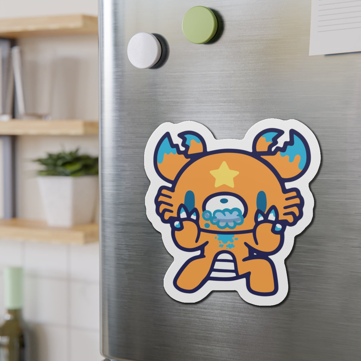 Zodiac Cancer Gloomy Die-Cut Magnets