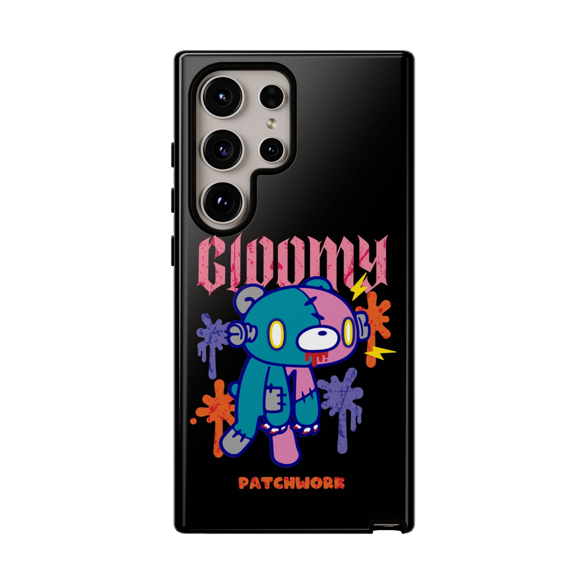 gloomy bear Halloween patchwork Phone Case