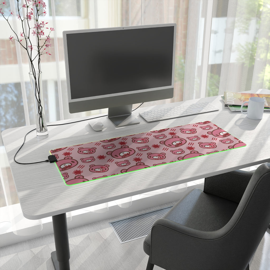 Gloomy Bear LED Gaming Mouse Pad