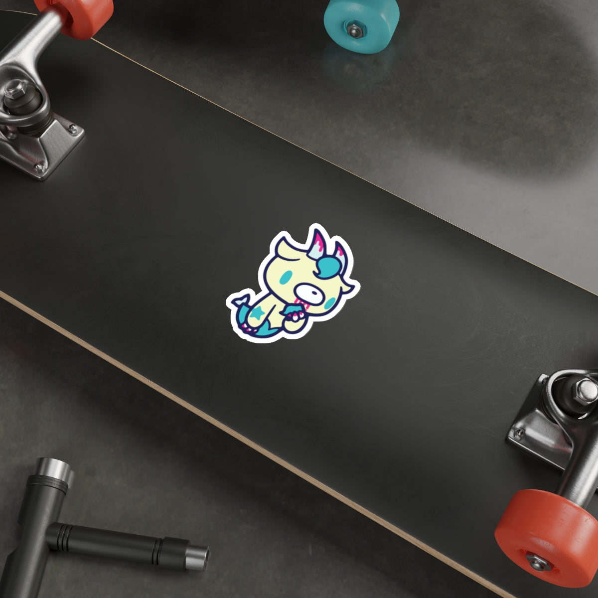 Gloomy Zodiac Capicorn Die-Cut Stickers