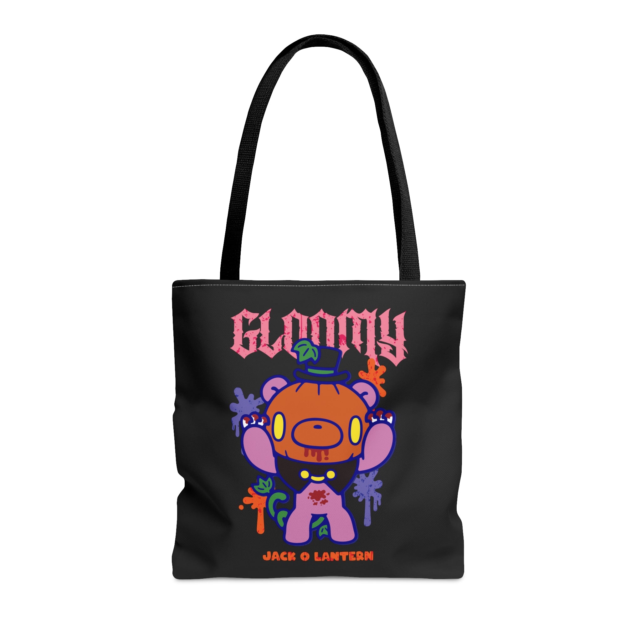 Gloomy Halloween Jack O lantern Tote Bag