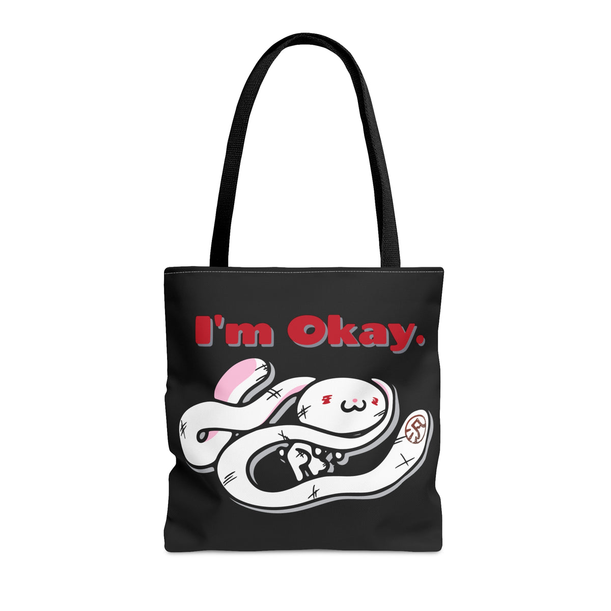 "I'm Okay" All-Purpose Bunny - Canvas Tote Bag