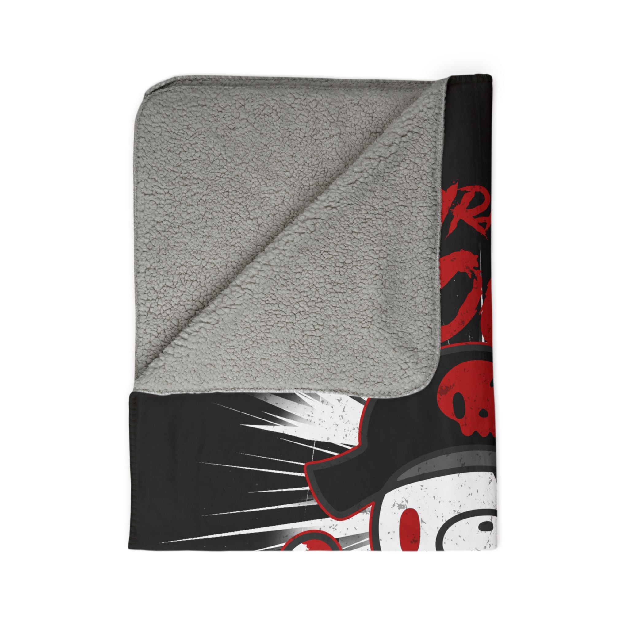 Pirate Gloomy Bear halloween Fleece Sherpa Blanket