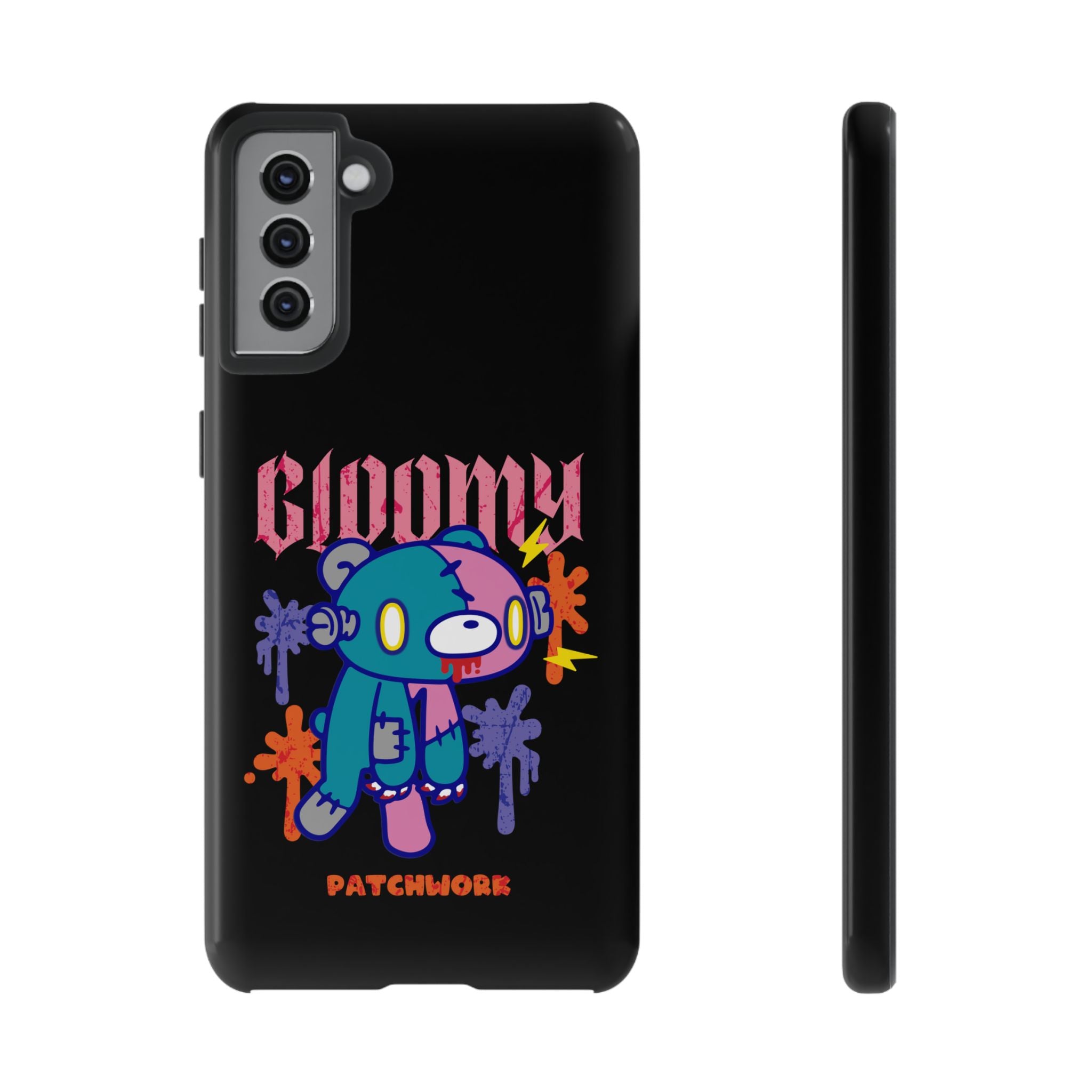 gloomy bear Halloween patchwork Phone Case