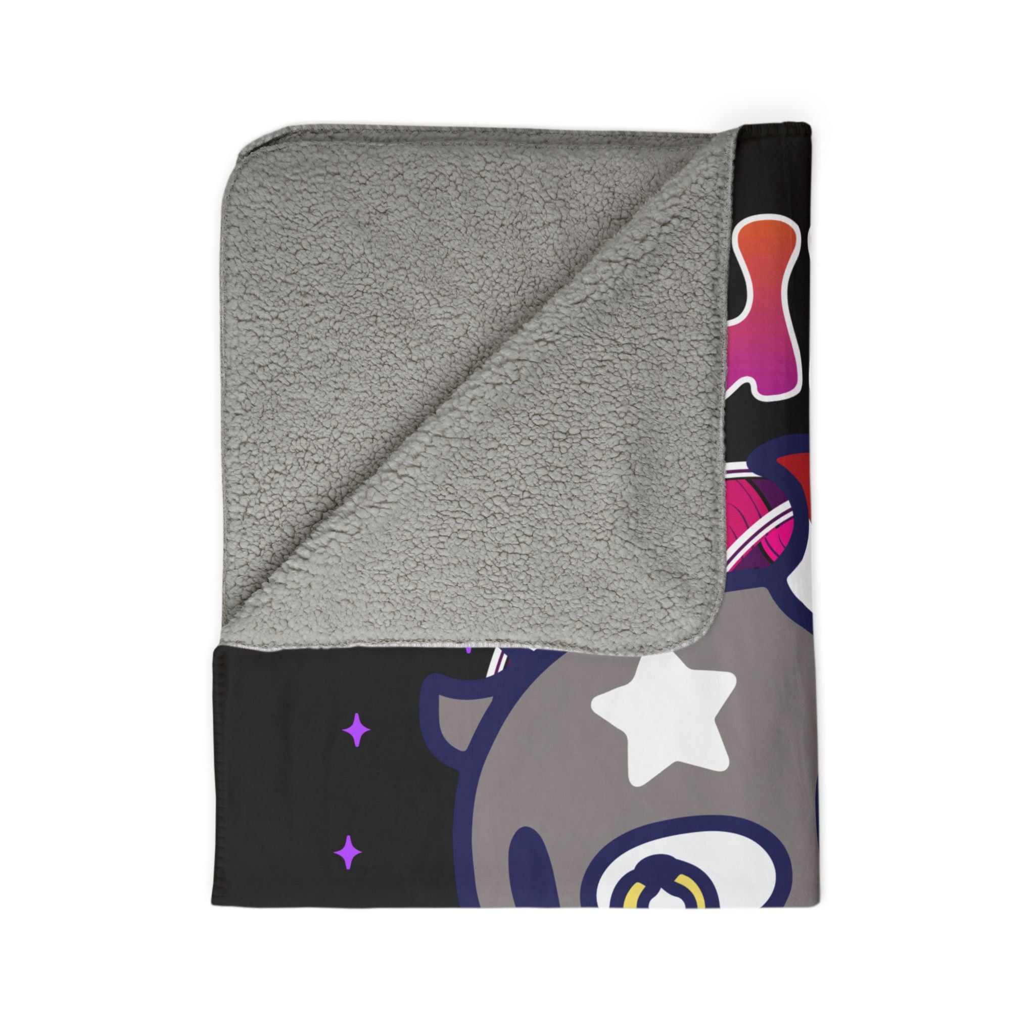 Gloomy Bear Taurus Zodiac Fleece Sherpa Blanket