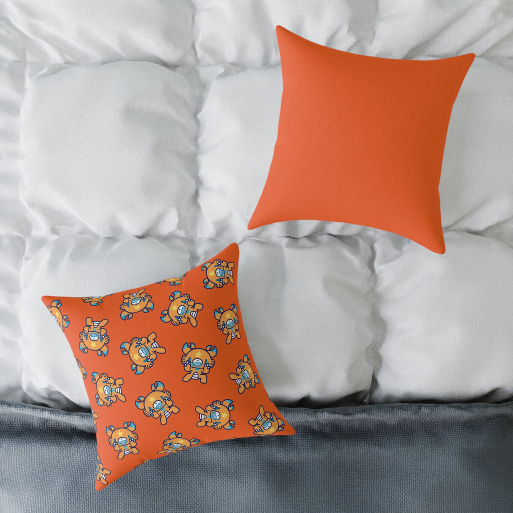 Gloomy Cancer Zodiac Square Poly Canvas Pillow
