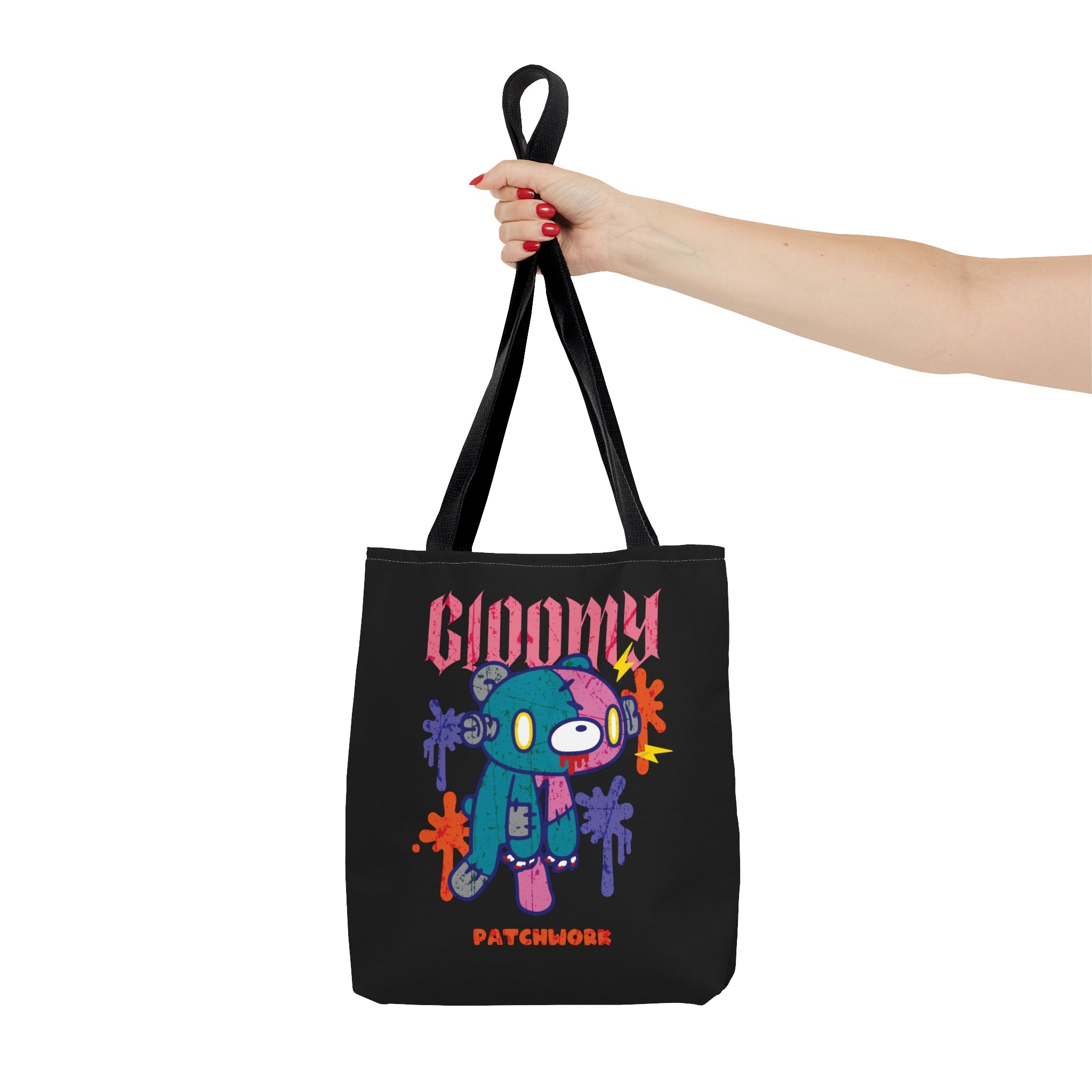 Gloomy Halloween Patchwork Tote Bag