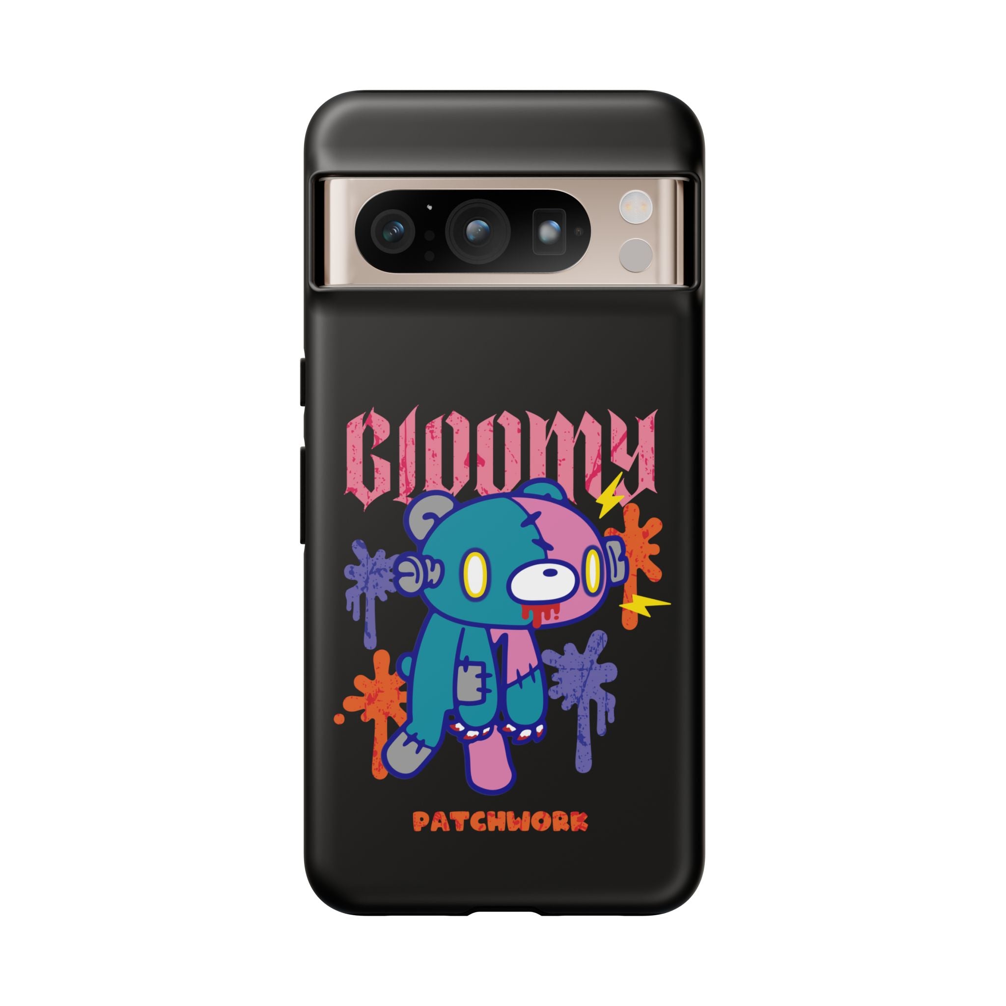 gloomy bear Halloween patchwork Phone Case