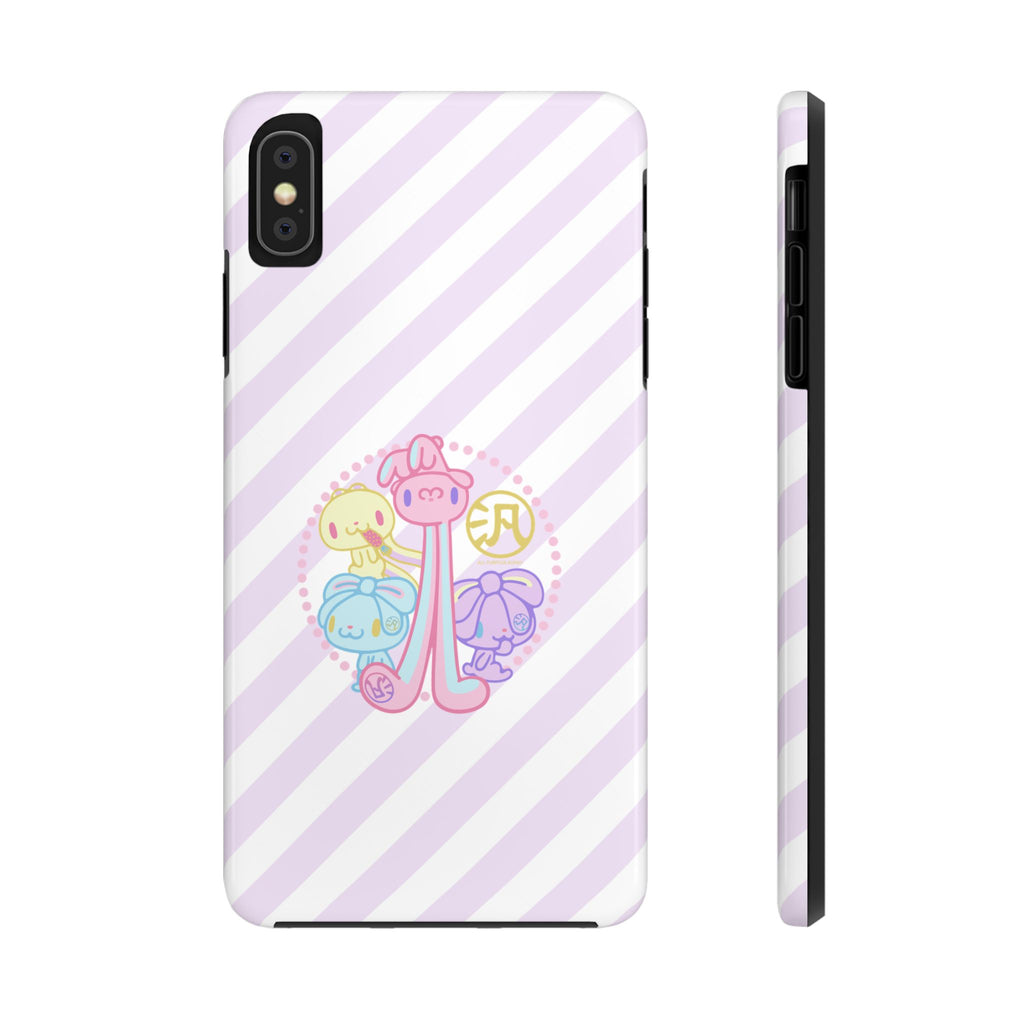 Group Pastel All Purpose Bunny - iPhone Case