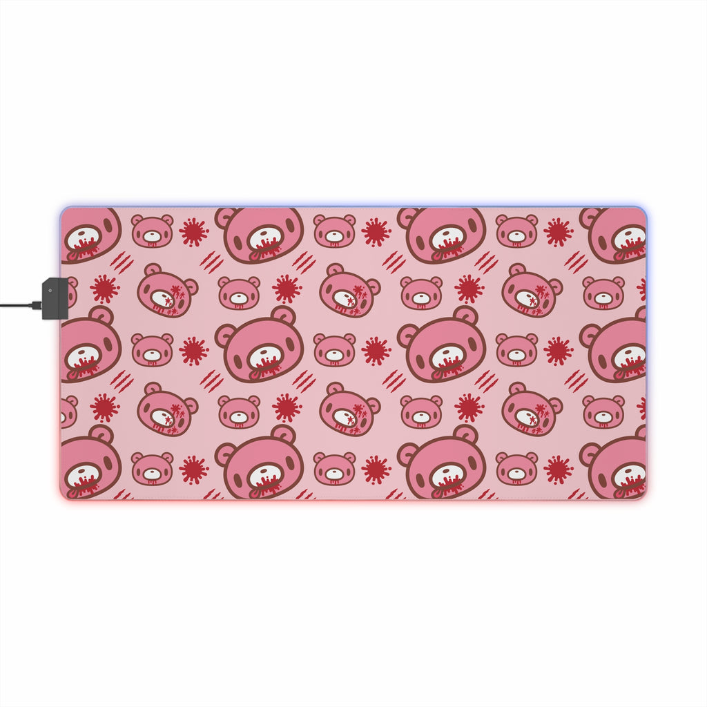 Gloomy Bear LED Gaming Mouse Pad