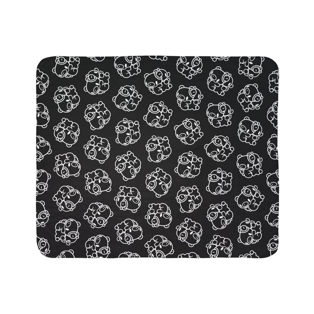 Gloomy Bear gemini Zodiac Fleece Sherpa Blanket