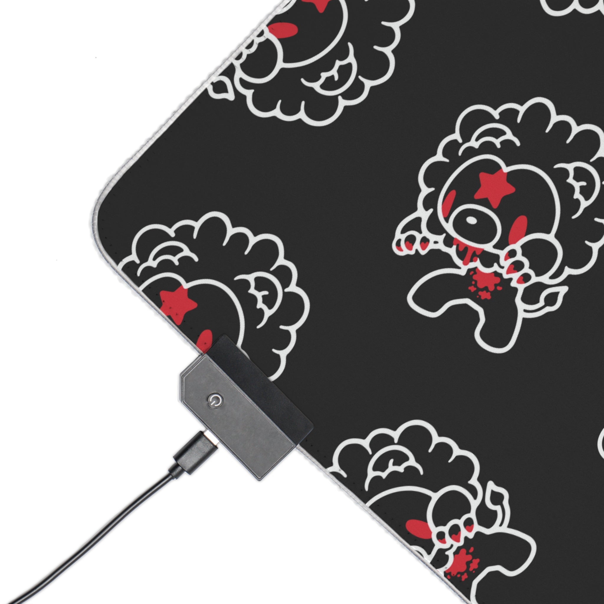 Leo Zodiac gloomy bear LED Gaming Mouse Pad