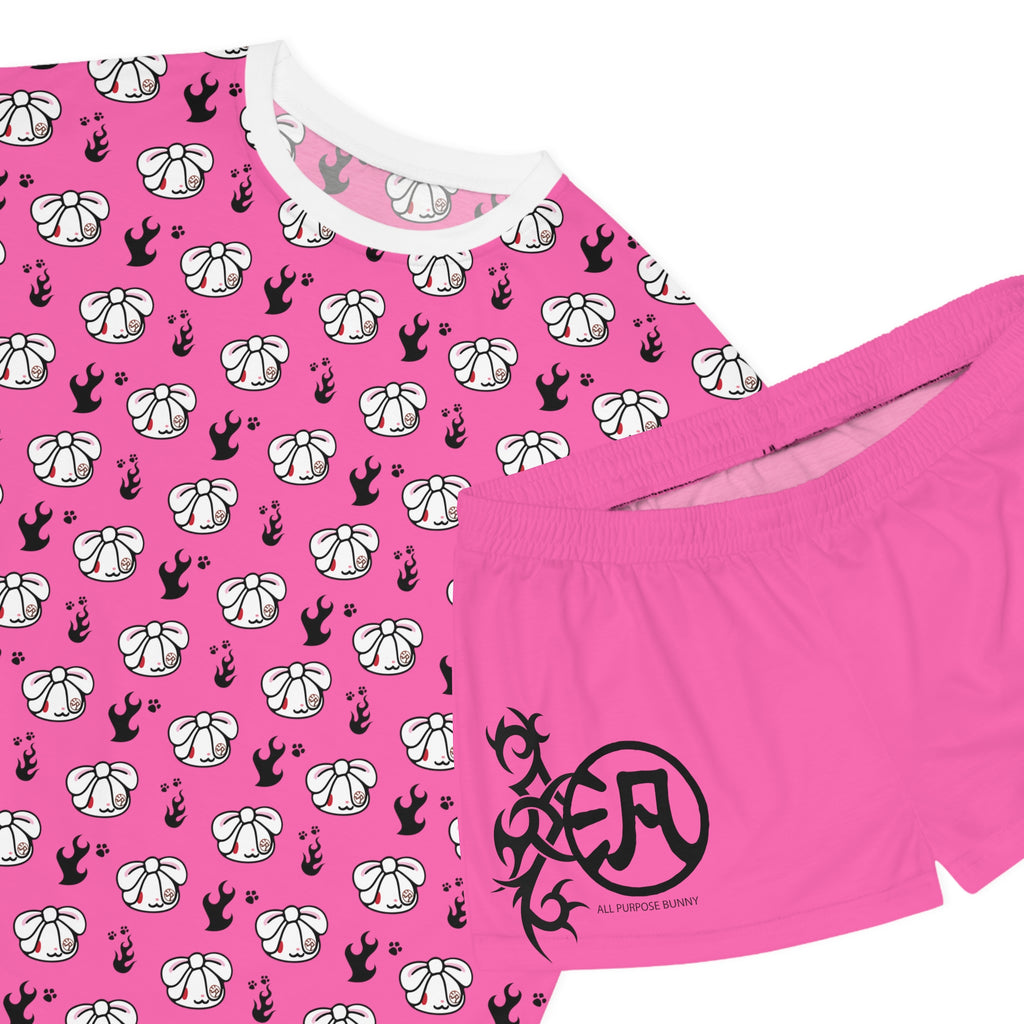 All Purpose Bunny Y2K [PINK] - Women's AOP Pajama Set