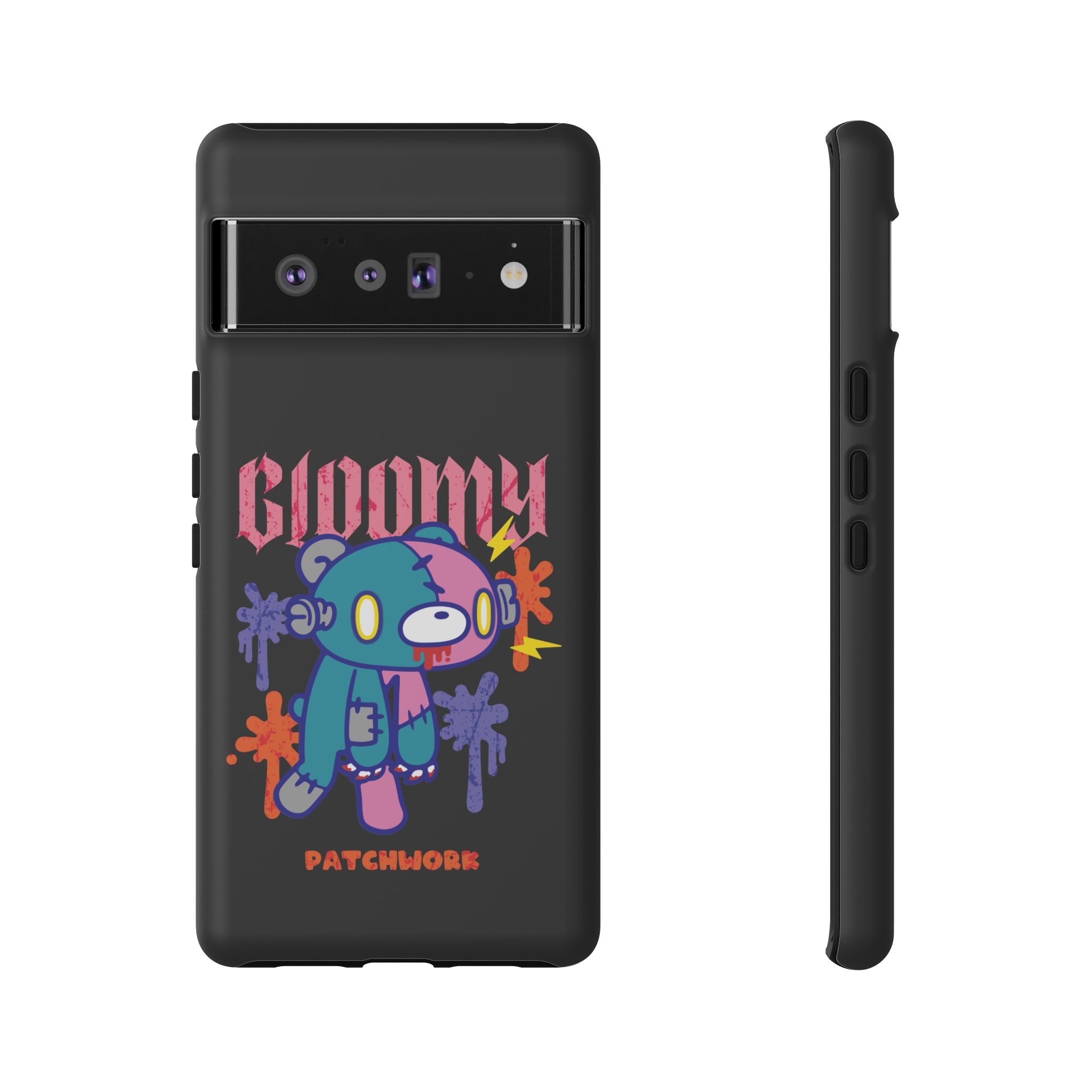 gloomy bear Halloween patchwork Phone Case