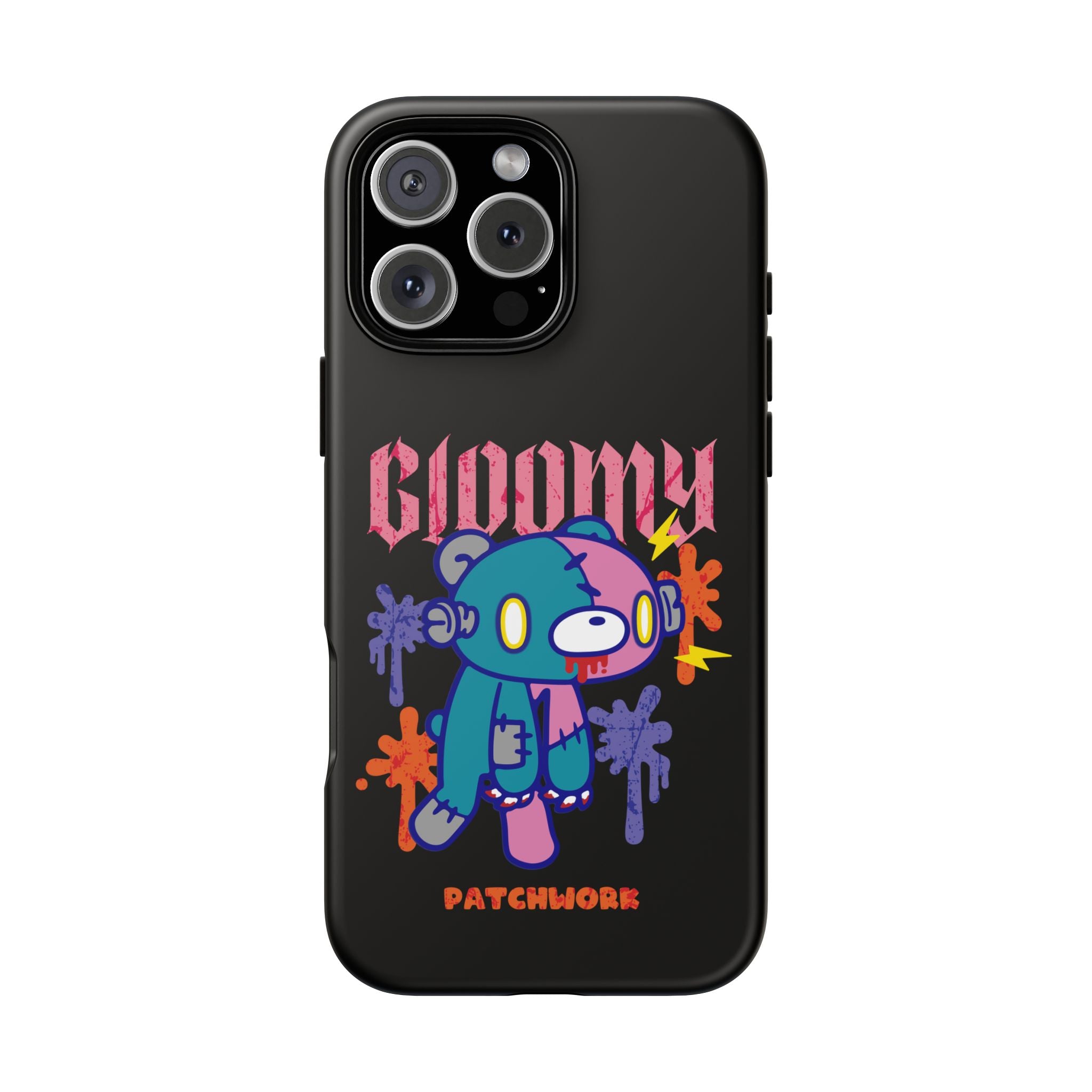 gloomy bear Halloween patchwork Phone Case