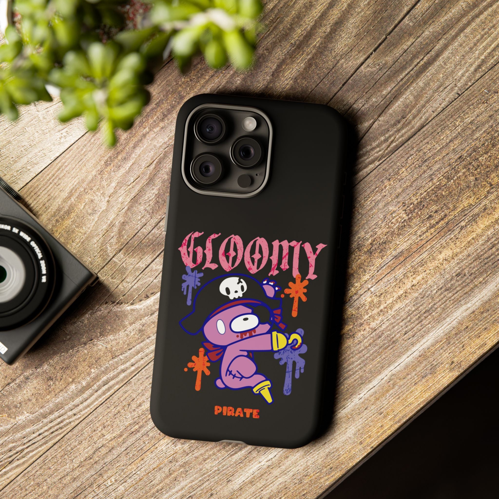 gloomy bear Halloween pirate Phone Case