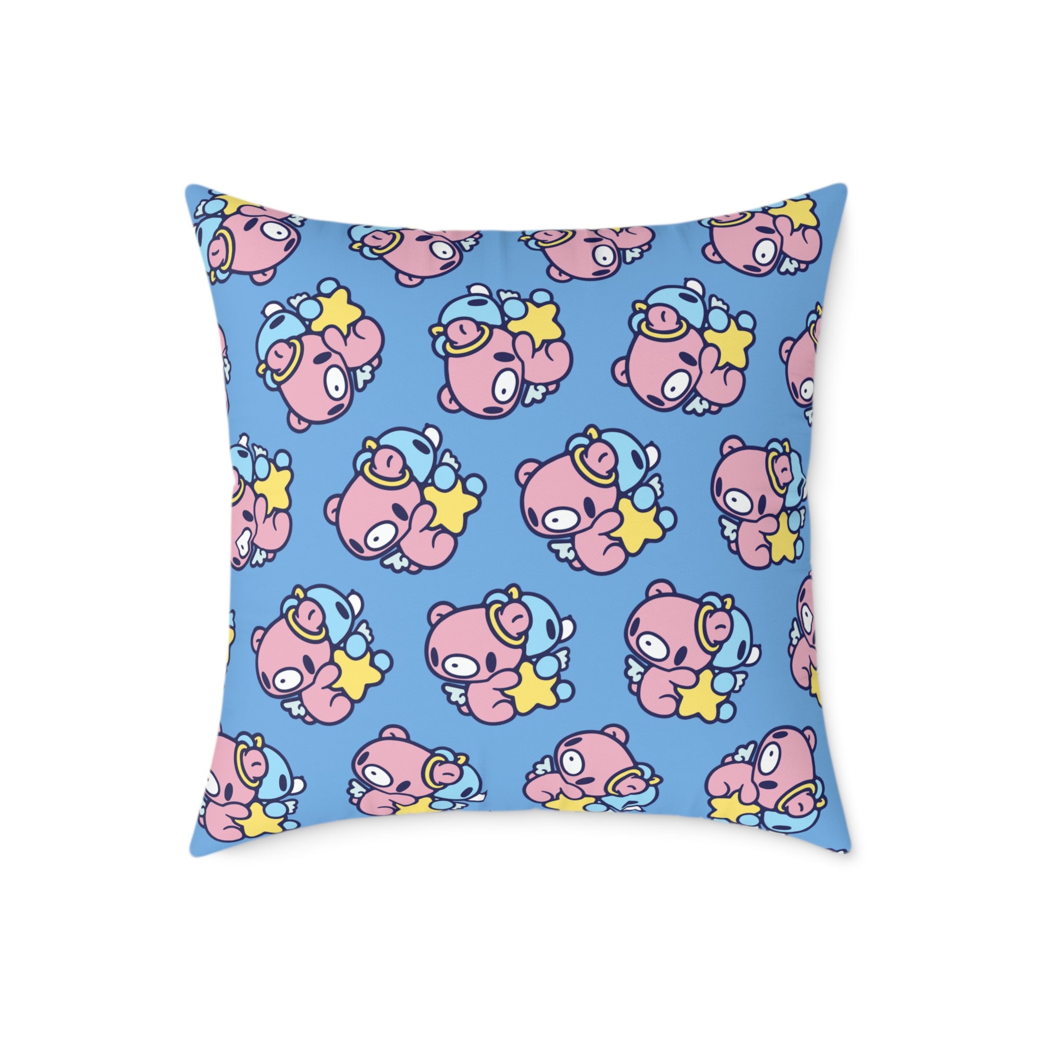 Gloomy Gemini Zodiac Square Poly Canvas Pillow