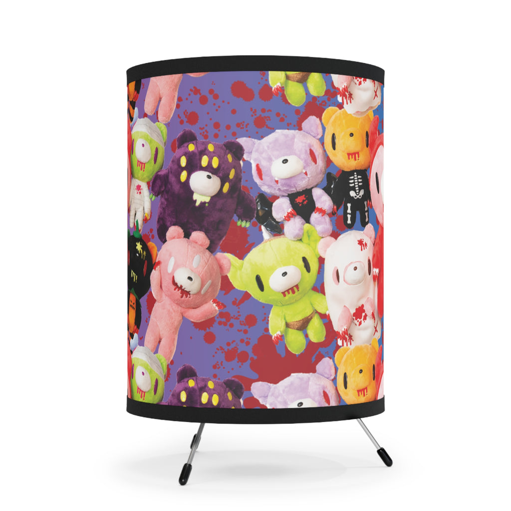 Gloomy Bear Halloween Plush Pile Tripod Lamp with High-Res Printed Shade, US\CA plug