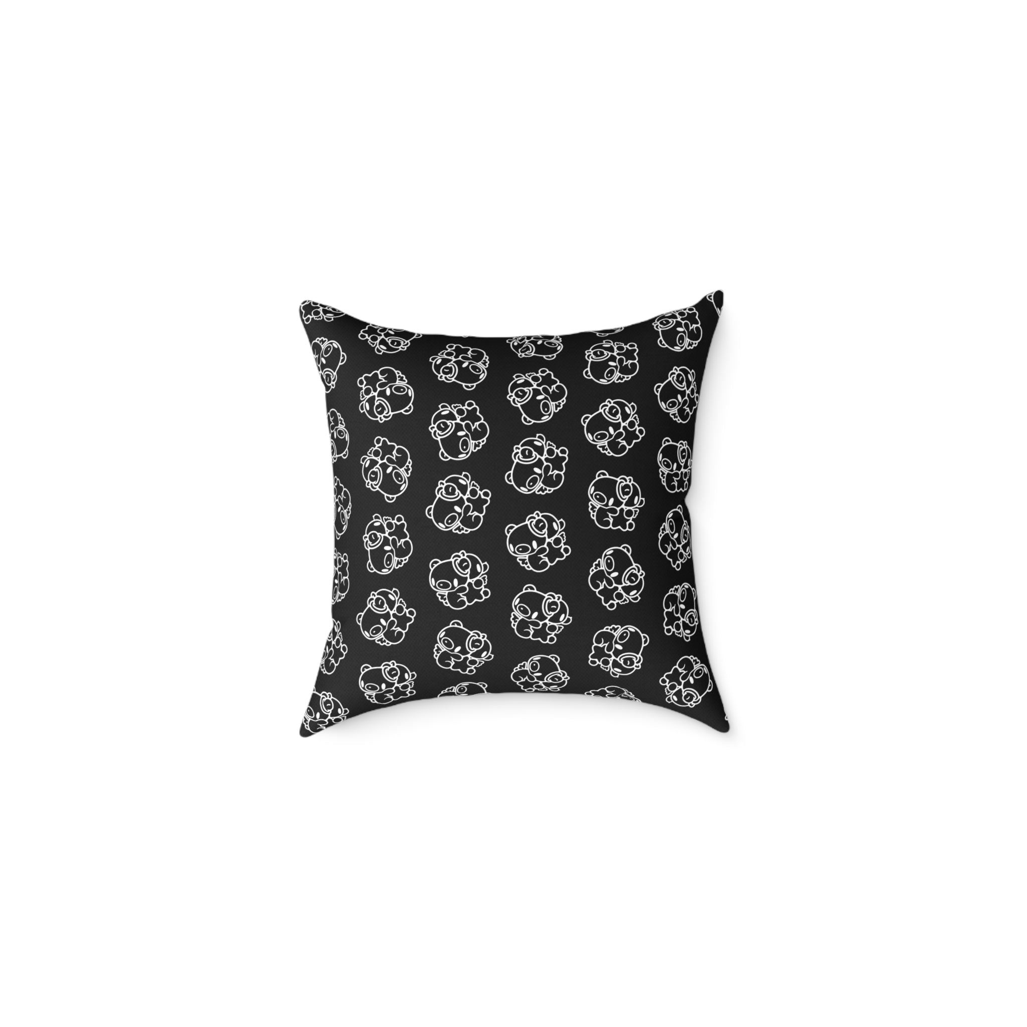 Gloomy Gemini Zodiac Square Poly Canvas Pillow